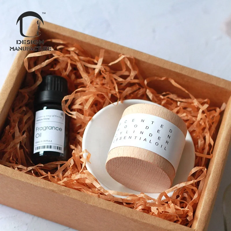 factory classic zen style natural wood diffuser with 10ml essential oil