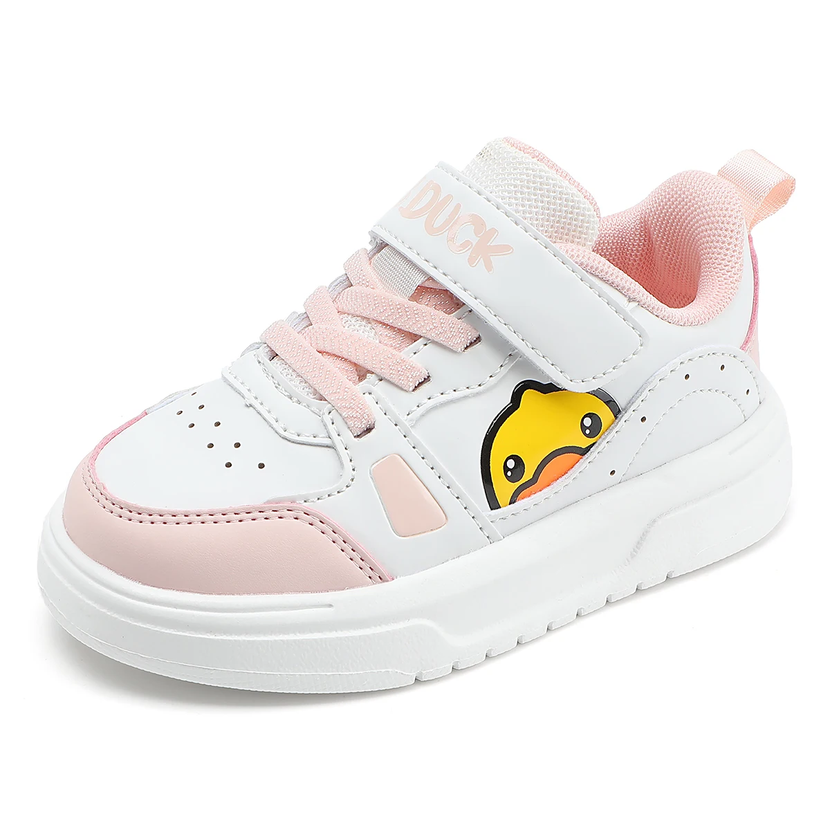 B.Duck Kids Sneakers Duck Walking Shoes Casual Tennis Shoes Low Top Non-Slip with Hook and Loop