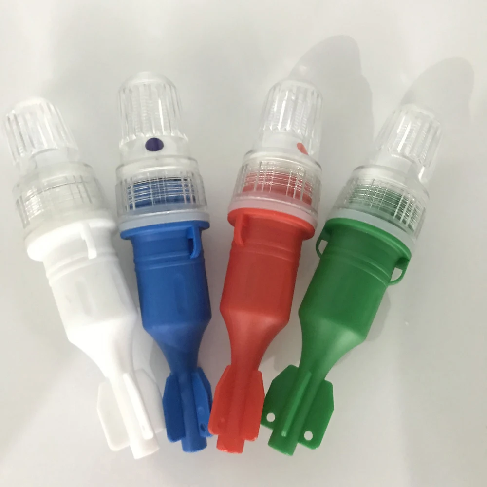 New model 1.5V LED Deep Drop Underwater Fish Attraction Lure Light  Double Color Flash Net Lights