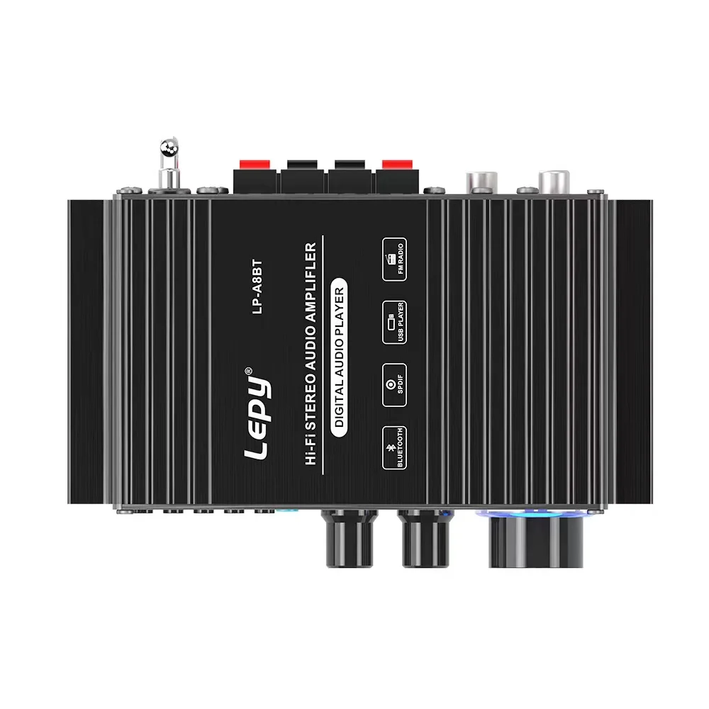 LEPY LP-A8BT Coaxial Decoding Power Amplifier FM USB SD Lossless Music Player 2x30W High Power Amplificador BT 5.0