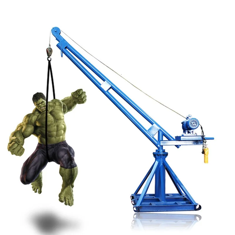 Portable Small Lift 200kg 500kg 1000kg single double Rope Construction Engine Crane