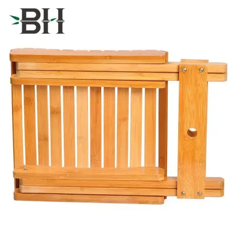 BAMBOOHOMIE фабрика бамбуковая скамья для душа складная деревянная ванная комната кемпинг стул портативный бамбуковый спа