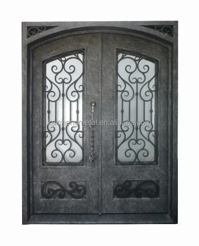 Factory Wholesale  Iron Door Design Catalogue  Main Gate Color Door Iron Gate Design  Arches Iron Doors
