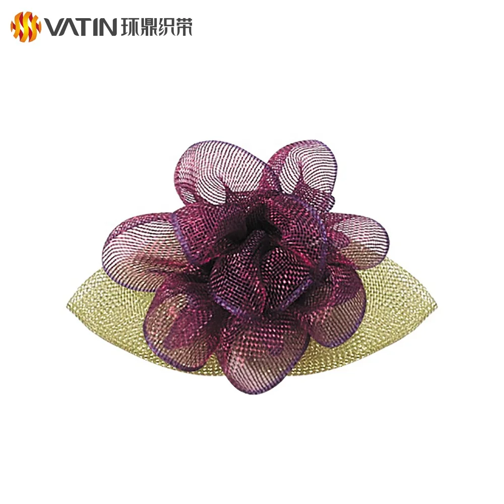 Wholesale Custom Fancy Colorful Sheer Organza Artificial Flower For Wedding Car Decoration