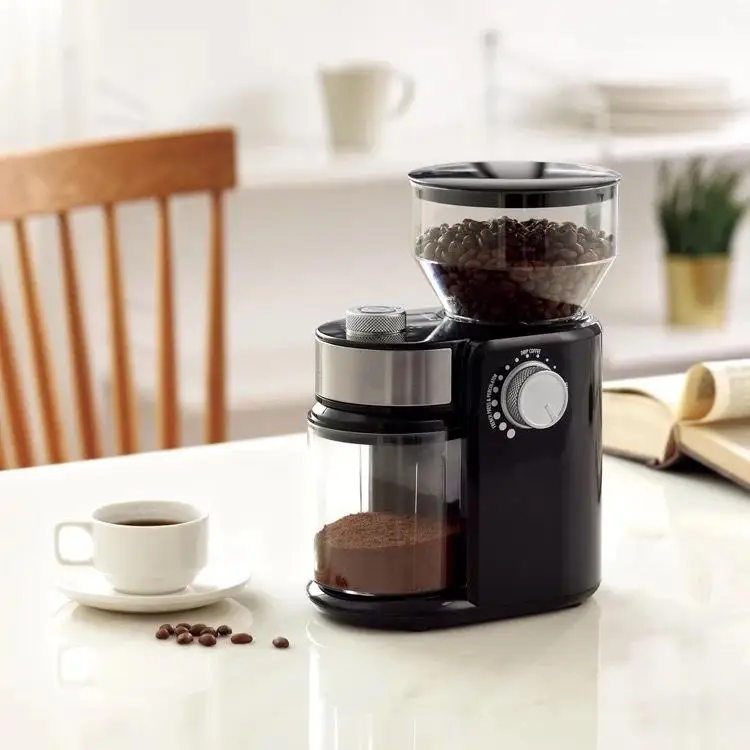 18 Precise Grind Setting Adjustable Burr Mill  Conical Coffee Grinder Electircs Press Espresso Grinder