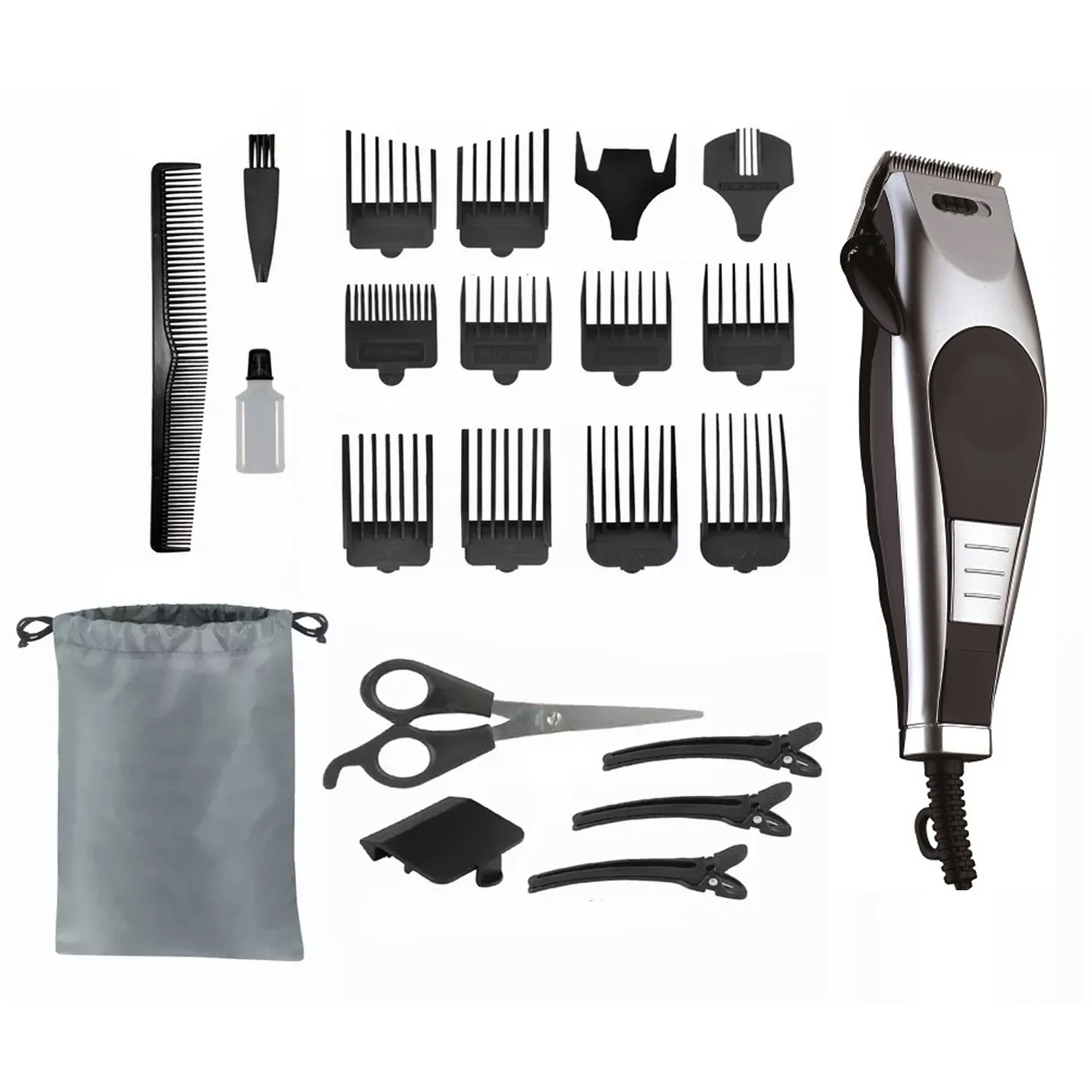 Регулируемая электрическая машинка для стрижки волос проводная Парикмахерская машина