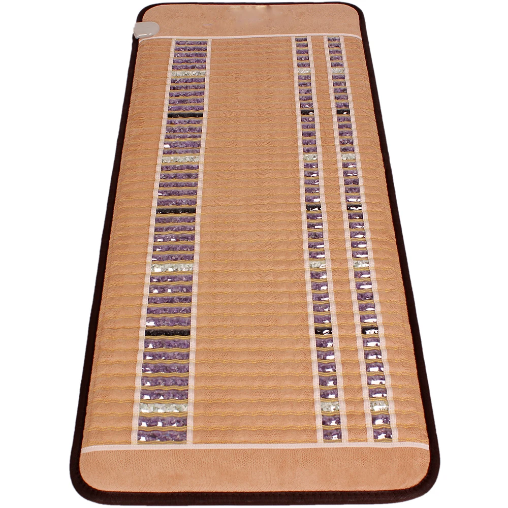 Pop Relax Best Healthy Care Amethyst Mix Mat Far Infrared Heating Pad Thermal Crystal Technology Magnetic Electric Bed Mattress