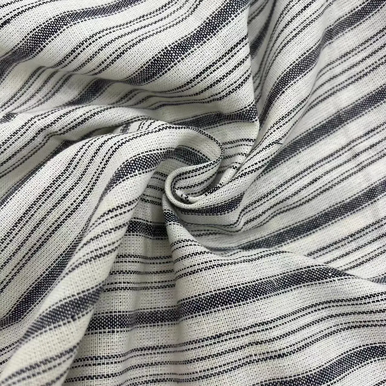 Beautiful color woven patterns 30%L 70%R linen viscose fabric suit for linen dresses