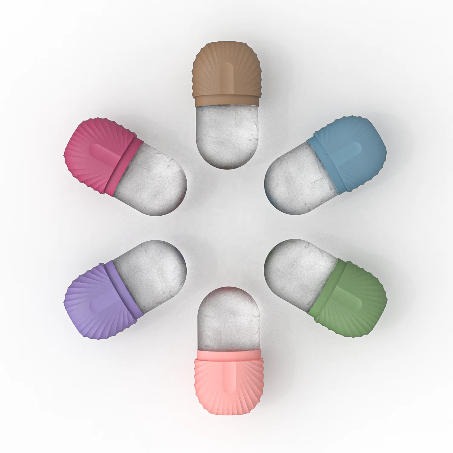 freezer ice roller mold with serum glow cube ice roller massage for face beauty