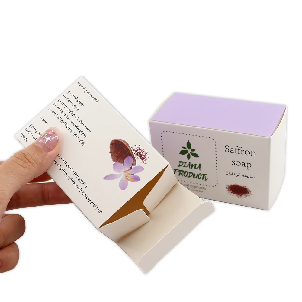 Custom Design Logo Printing White Art Paper Box Soap Bar Packaging Coated Paper Boxes for Soap