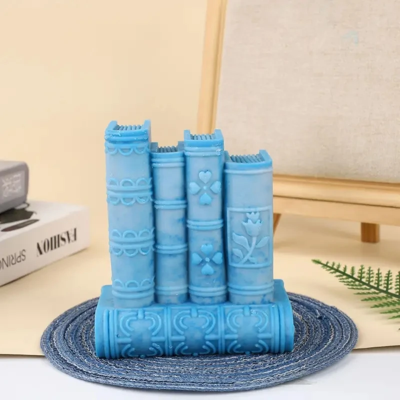 DIY Book Frame Candle Silicone Mold Cake Chocolate Resin Concrete Cement Gypsum Home Decor