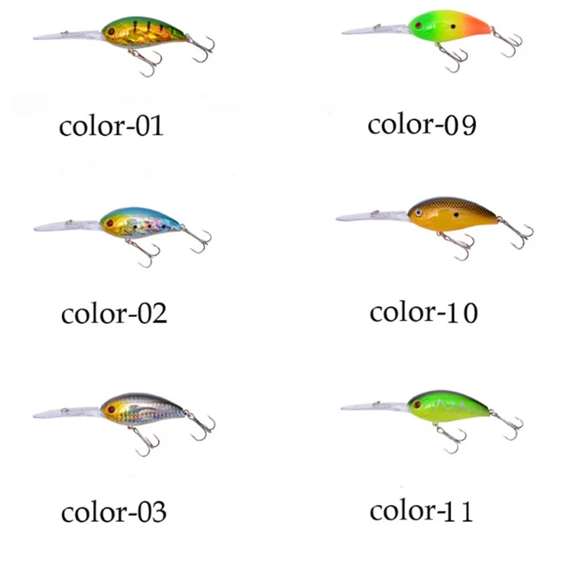 Wholesale Hard Bait Fishing Tackle High Quality Fancy Long Lip Deep Diving Crankshad Fish Bait