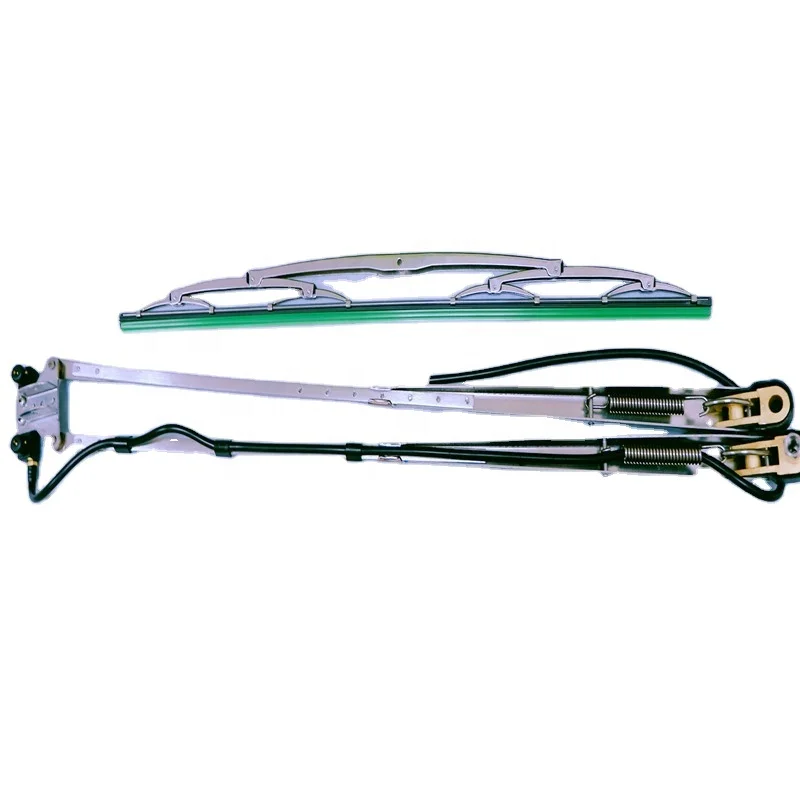 cockpit boat window to  wiper blade  &wiper arm with wiper motor 12 V for  window size W240cmxH120cm to boat With water spray