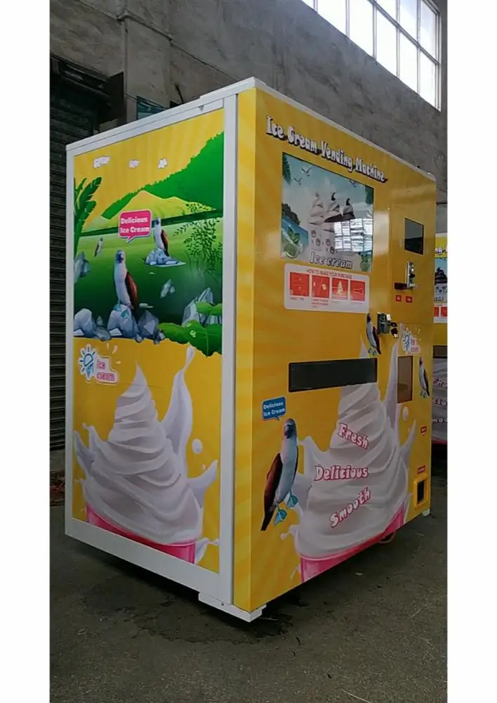 Hommy high quality commercial auto ice cream vending machine HM766