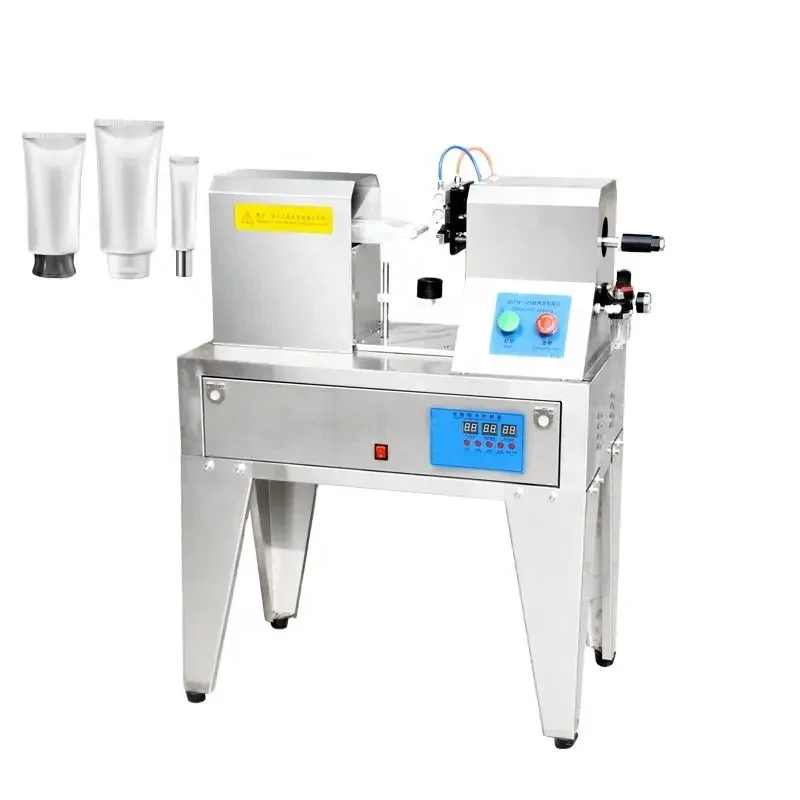 Industrial Semi-automatic Ultrasonic Plastic Tube End Tail Cutting Sealing Machine for Toothpaste Cosmetic