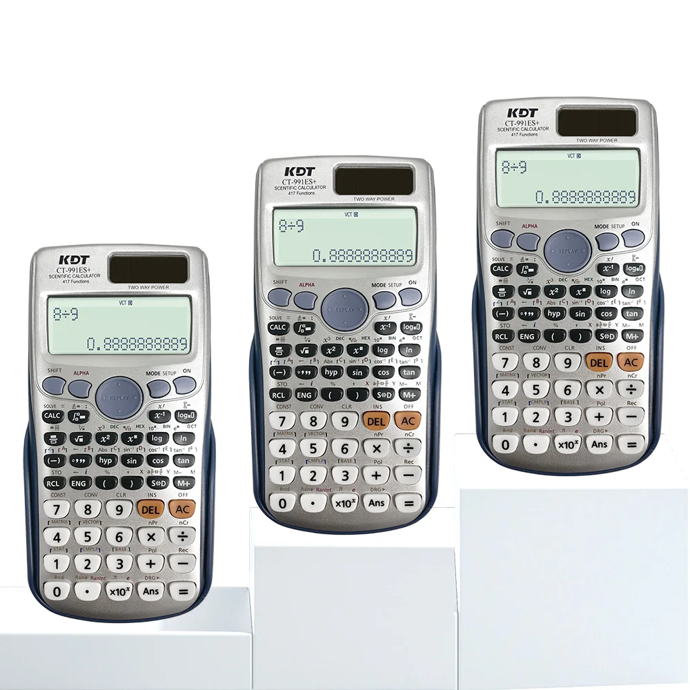 FX 991ES плюс Пользовательский логотип на солнечных батареях цифровой научный калькулятор для школьников в математике оптом Канцелярские товары