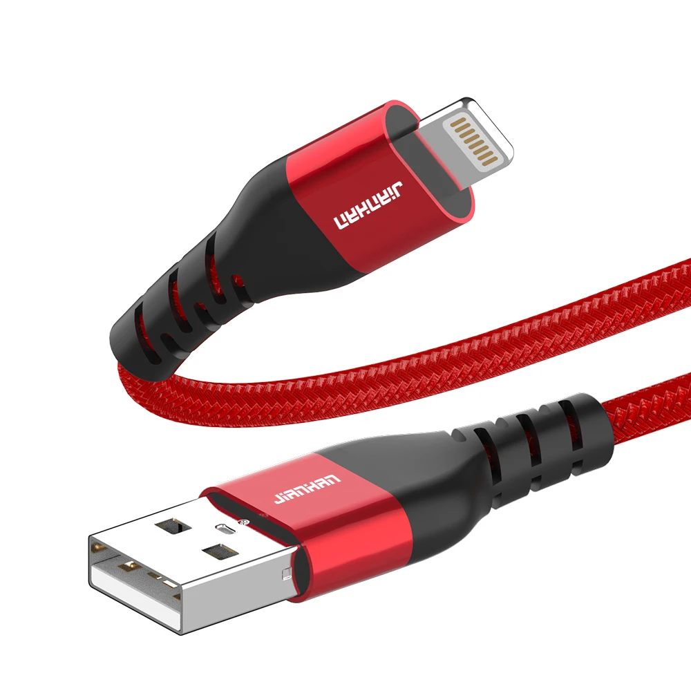 Jianhan MFi Сертифицированный оригинальный USB-кабель Lightning для зарядки и передачи данных