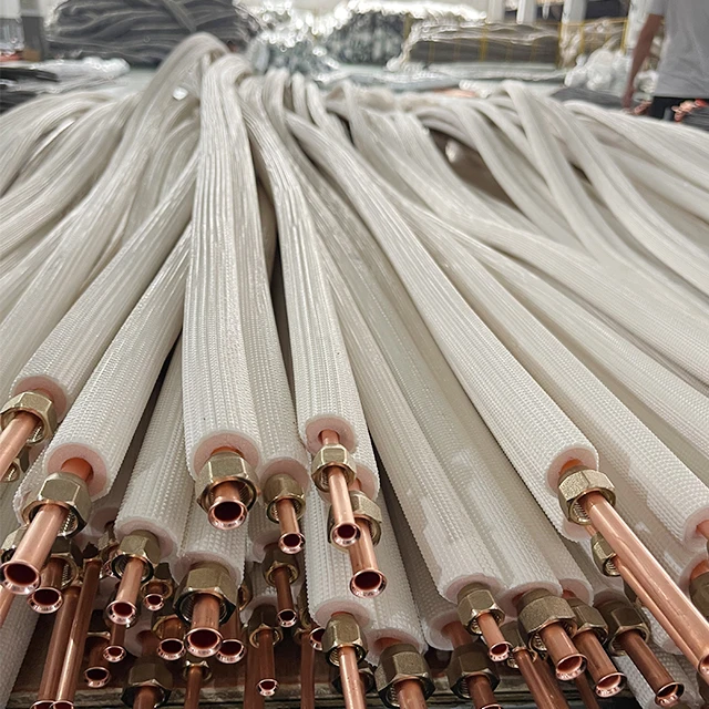 Most Selling Products Split Copper Pipe for Air Conditioner Tube installation kit Copper line Set Insulated Copper Pipe/Tube
