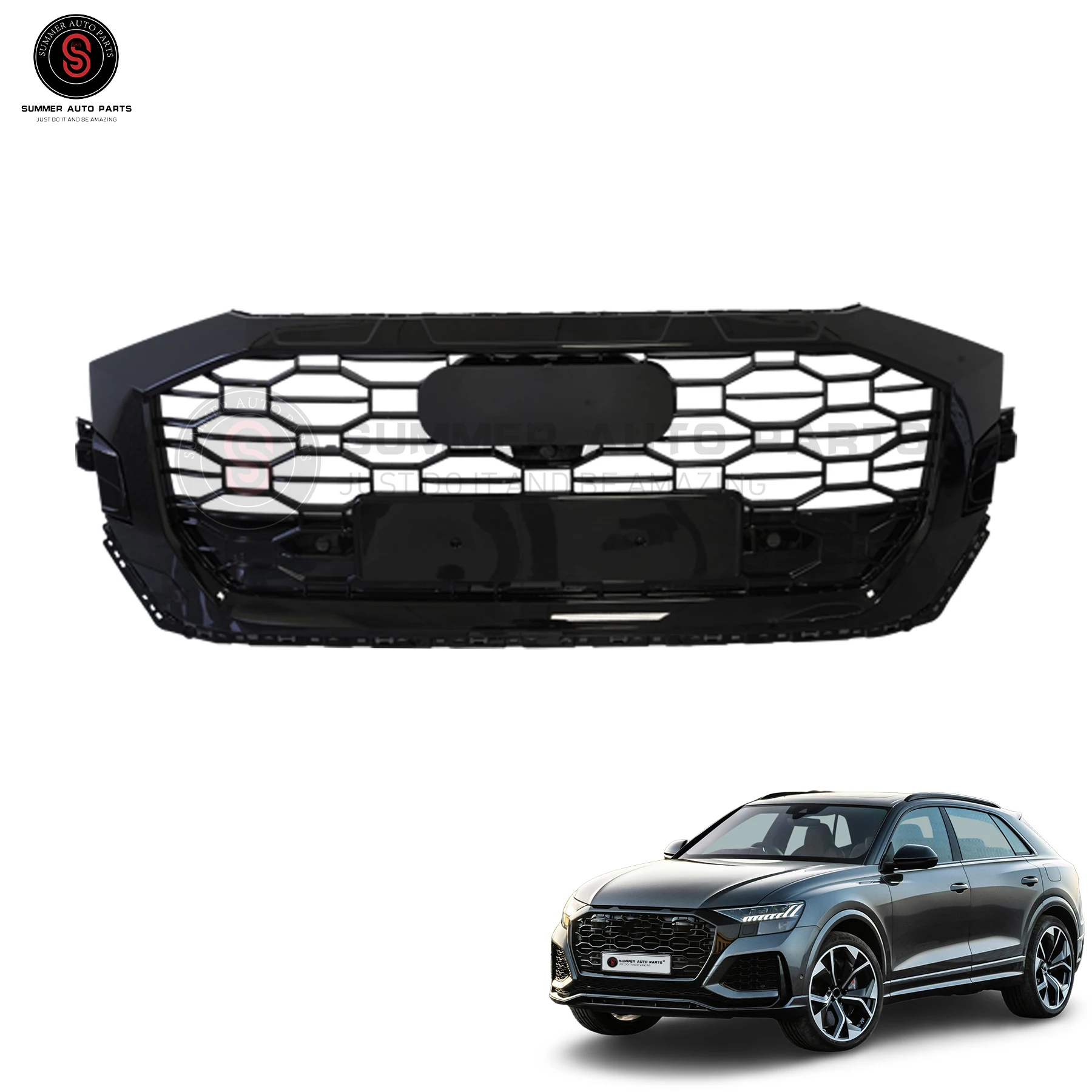 Автозапчасти для Audi RSQ8, передняя решетка, сетка, решетка с Сотами 2020-2022 модификаций