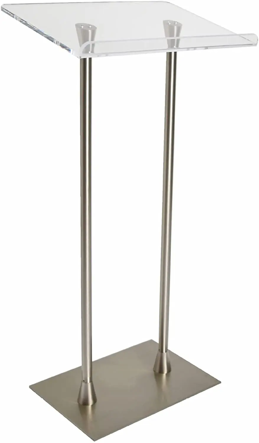 Portable Podium Stand - Acrylic Lecterns with Wide Surface Professional Pulpits Lecture Table Podium for Speech