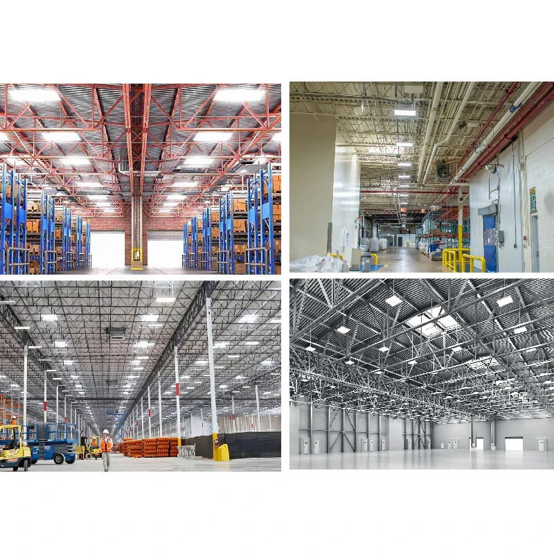 Adjustable Power&CCT linear led highbay light 60x60cm 60x120cm 170LM/W CE RoHS Certified for Parking Lot Factory