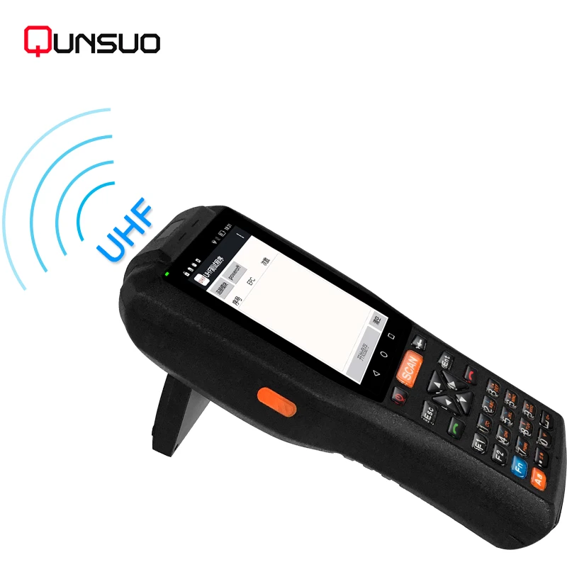  Android 4G полная сеть LF/HF/UHF RFID считыватель PDA со сканером штрих-кода
