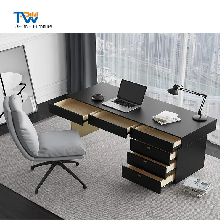 High quality new design unique small size white lacquer staff computer office desk