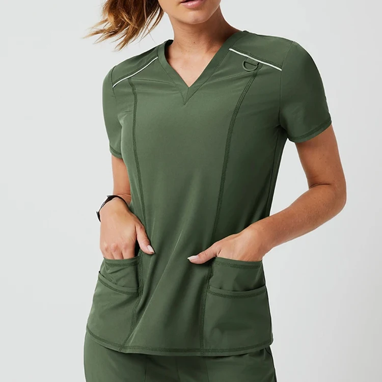 Wholesale Medical Scrubs Nurse Uniforms Twill Scrubs Fabric Make Nurse Hospital Scrubs Uniform