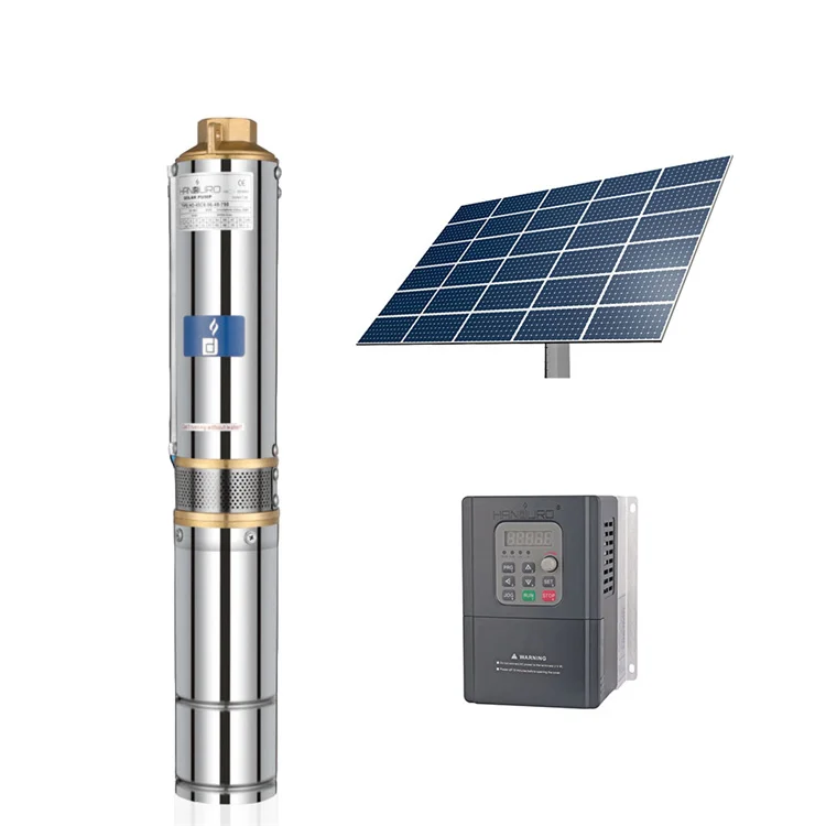 Handuro Bomba De Agua 220v 750w 6m 3/h 56m AC/DC Солнечный водяной насос для орошения