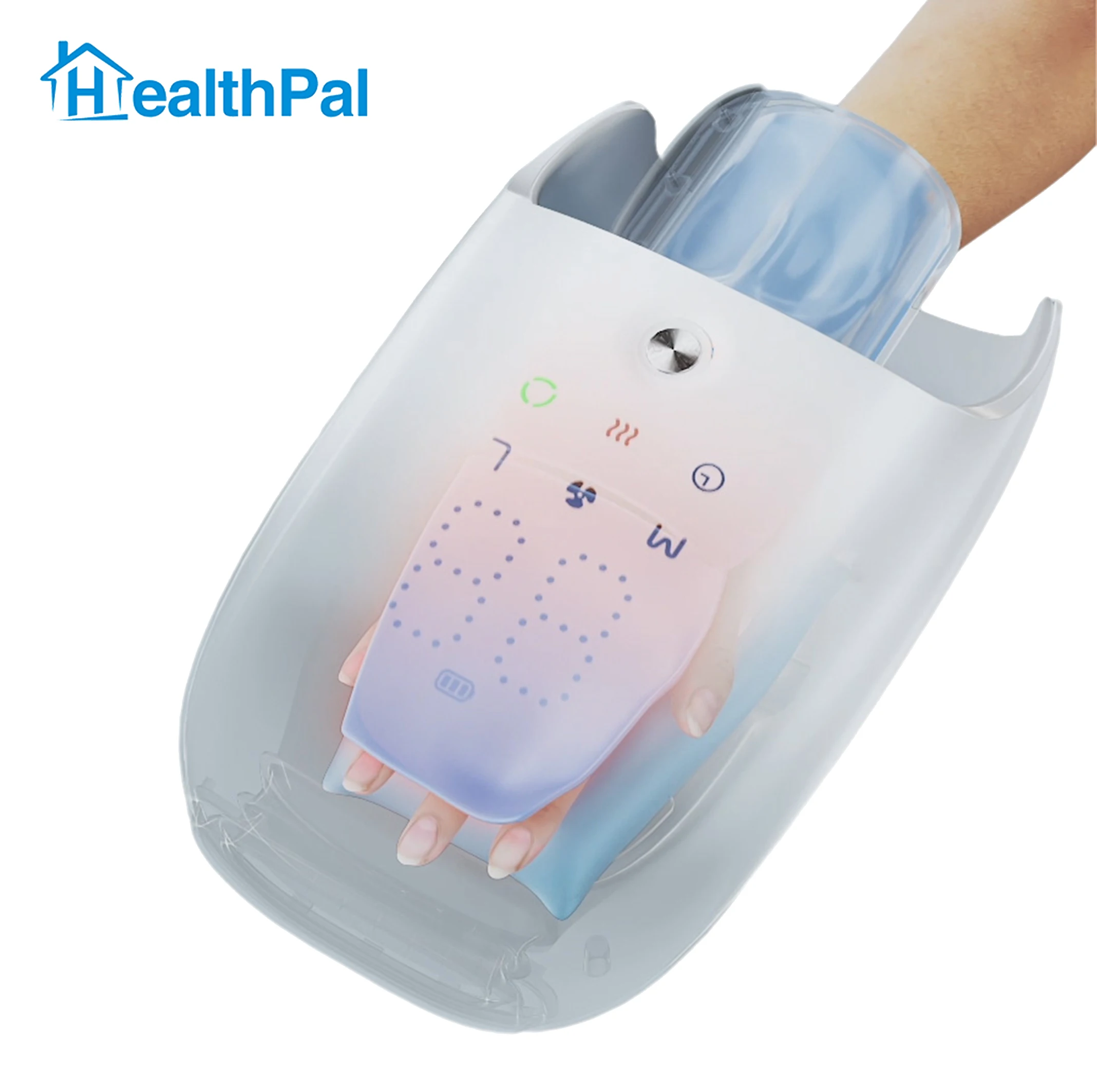 Cool And Heat Deep Kneading Rechargeable Exercise Vibrating Wrist Palm Hand Massage Hand Machine For Hand With Heat Compression