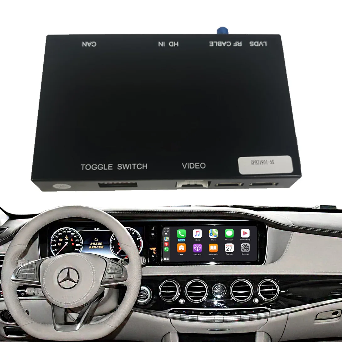 Wireless Carplay & Android Auto For Mercedes Benz NTG5.0 GLE 2015-2018 With AirPlay Mirror Link navigation