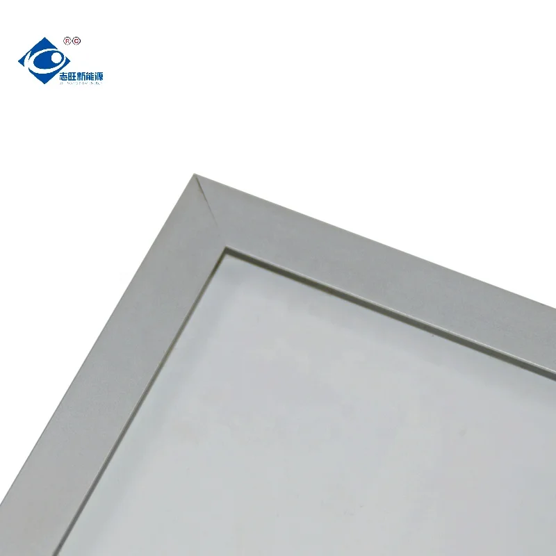 6V Portable Solar Panel Charger 5W Glass Laminated Solar Panel ZW-5W-6V Mini Poly Crystalline Solar Panel