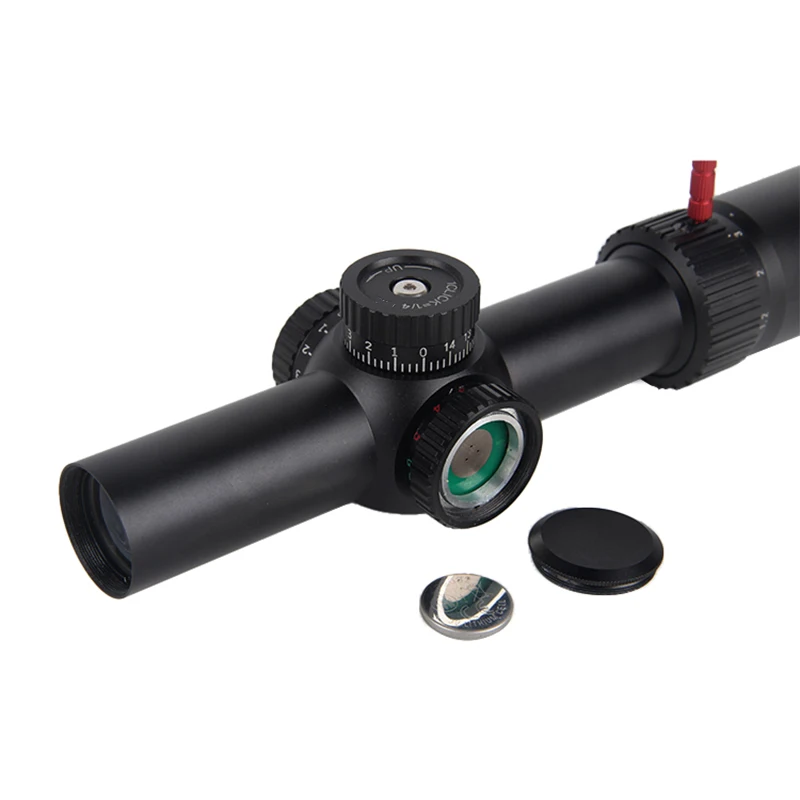 Luger Multi-functional Scope 1.2-6x24IR Red Green Illuminated Reticle for Outdoor Activities