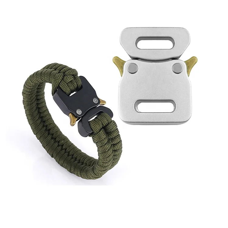 1/2 Inch Quick Release Paracord Bracelets Alloy Metal DIY Necklace Bag Bracelet Accessories