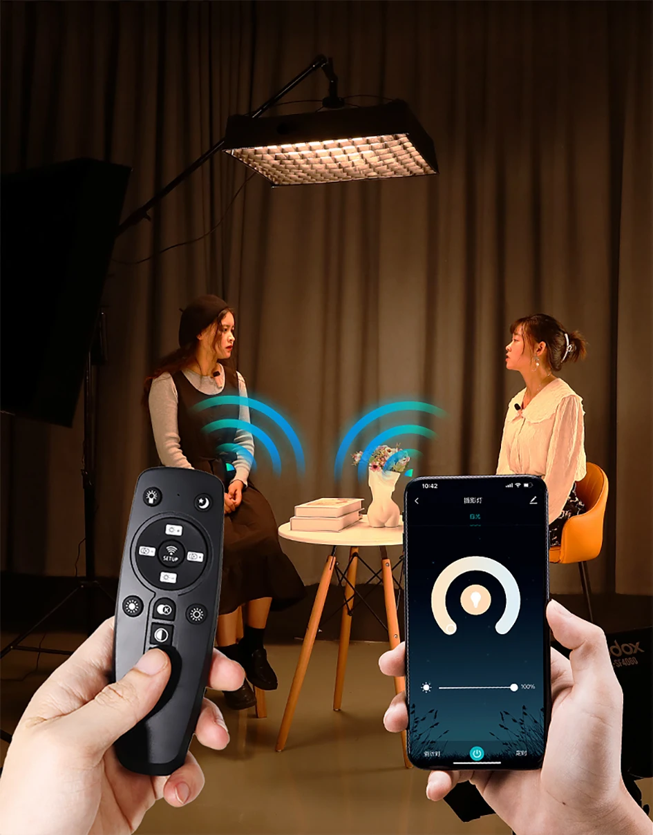 150W Bi-color Portable Clothing LED Light Dimming Softbox Lamp For Live Streaming Photography Studio Video