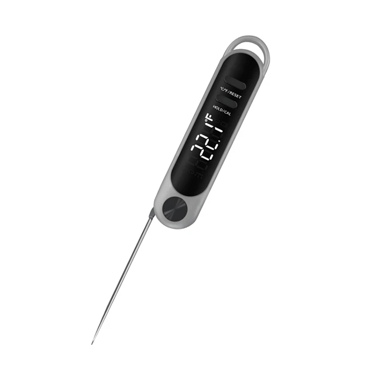 Quick-Read Meat Thermometer Waterproof Kitchen Outdoor Food Cooking Thermometer with Digital LCD Display BBQ