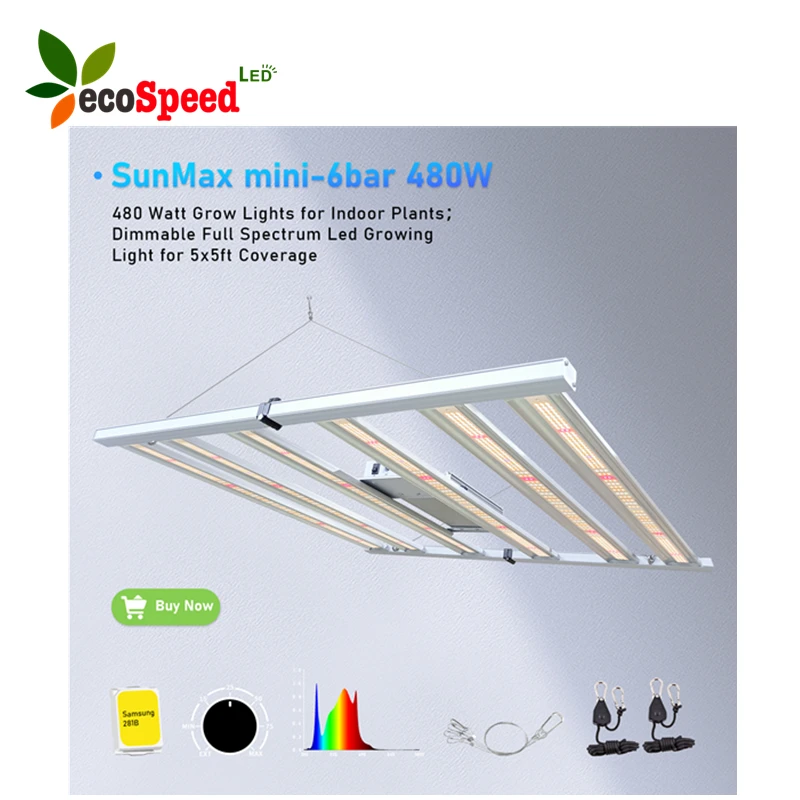 Quick shipping shenzhen weili Ecospeedled hydroponics 4bar 6bar 500w 320w led grow bar ca in stock 58x58cm 85x85cm 75 x 75 cm he