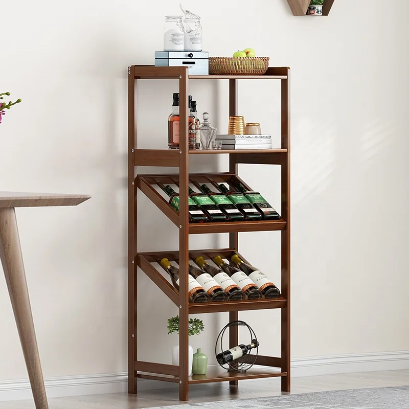 
Haichuan Bamboo Wine Holder Glass Cup shelf storage rack VS aluminum metal shoe storage shelf 