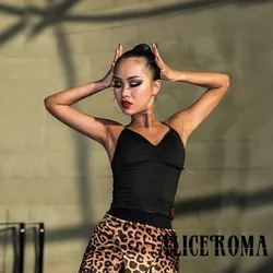 Latin dance practice clothes female adult new professional suspenders sexy back tank top Latin camisole