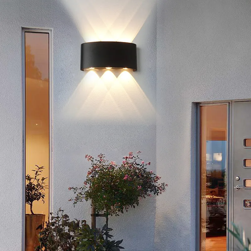 12W Waterproof Modern LED Wall Lamp Aluminum Modern Wall Sconce Wall Lights for Home Bracket Light Plastic 90 20 80 Indoor 300