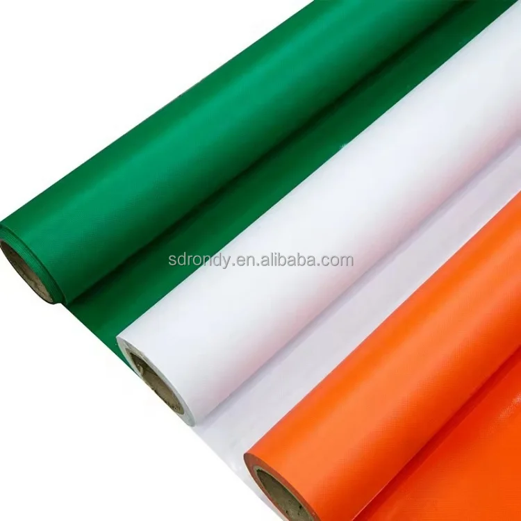 waterproof 500d 0.5mm thickness pvc vinyl laminated plastic poly tarpaulin roll material fabric for cover tent