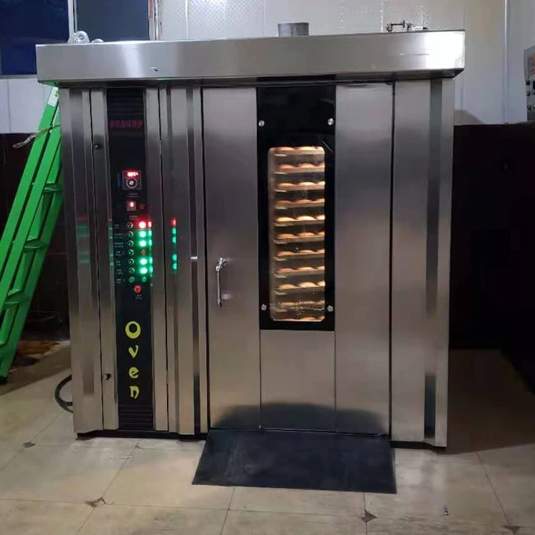 Commercial Bakery Equipment 16 Trays Hot Air Rotary Oven For Bread Maker Machine 32 Trays Electric/Gas Rotary Oven