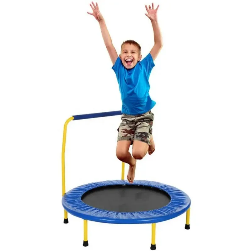 Sundow Professional Indoor/Outdoor Single Bungee Jumping Trampoline for Kids Foldable Foam Fitness Manufactured Home Use Girls