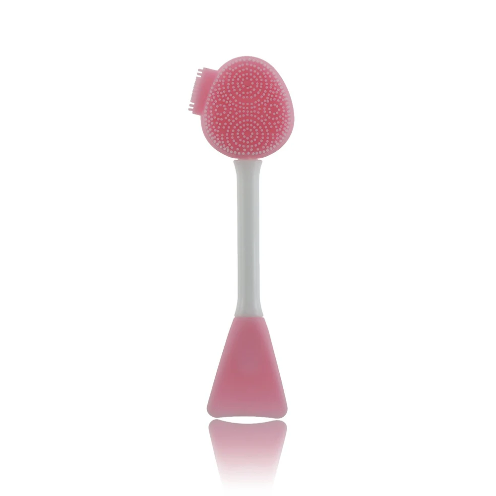 Silicone Facial Cleansing Brush Dual Head Mask Brushes Custom Logo Private Label