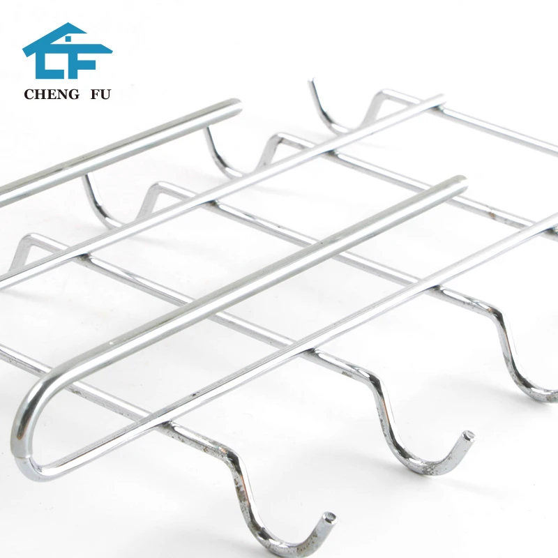 Factory Directly Sell Kitchen Utensils Display 10 Hooks Under Cabinet Hanging Coffee Cups Mug Hooks Holder