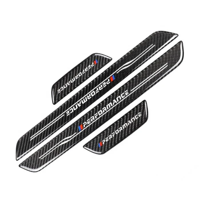 Защитная накладка на дверные пороги наклейка из углеродного волокна для 08-14 BMW X5 E70/X6 E71 декоративная отделка автомобиля