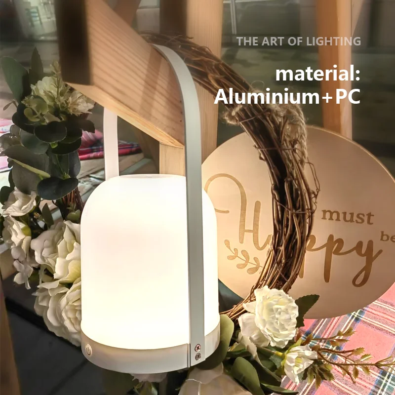 Wholesale Push Control Portable Switch Carry Rechargeable Outdoor Lantern Carrie Table Lamp