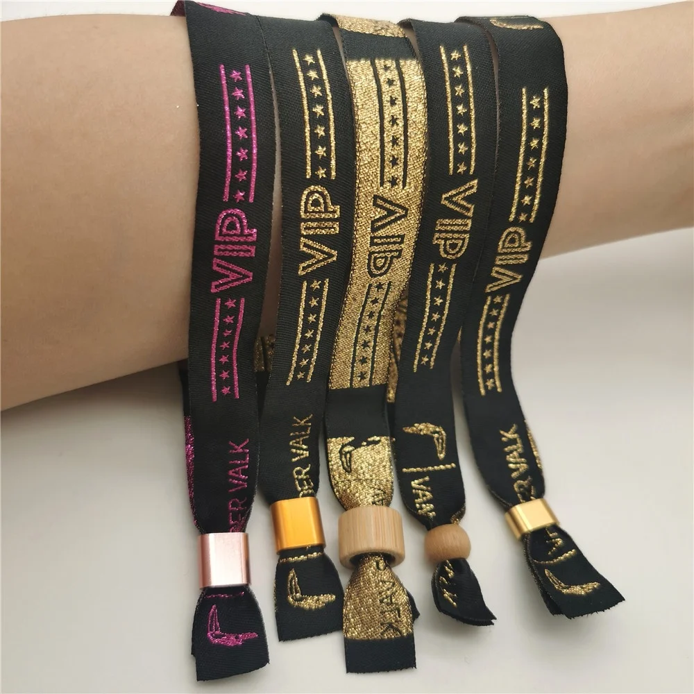 Custom Cloth Event Wristbands/Festival Wrist Bands With Sublimation Logo/Barrel lock wristbands