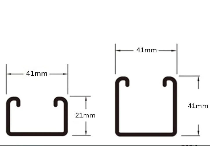 High Quality Hot-dip Galvanized Steel Strut C Shaped Strut Channel Professional Galvanized C Steel Channels