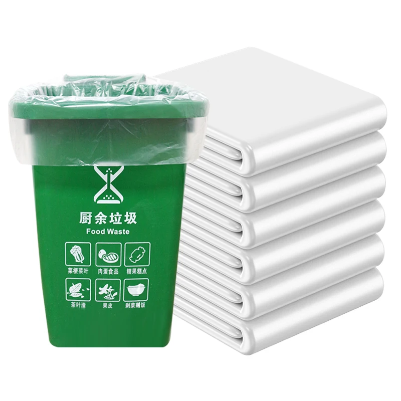 Custom cheapest recycled  large big plastic garbage bag manufacturers white  in rolls heavy duty household and out door